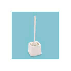Rubbermaid® 5"" Dia. Plastic Toilet Bowl Brush Holder White - RCP631100WE