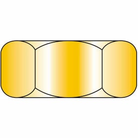 Finished Hex Nut - 5/16-18 - Low Carbon Steel - Zinc CR+3 - UNC - Pkg of 100 - Brighton-Best 319050