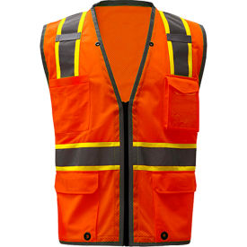 GSS Safety 1702 Class 2 Heavy Duty Safety Vest Orange 2XL