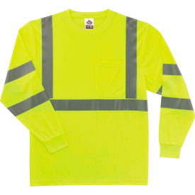 Ergodyne® GloWear® 8391 Class 3 Long Sleeve T-Shirt Lime L
