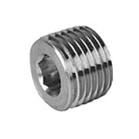 Hex Socket Head Plug 150# Black Steel - 1/8''