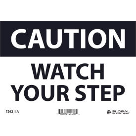 Global Industrial™ Caution Watch Your Step 7x10 Aluminum