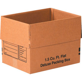 Deluxe Cardboard Corrugated Boxes 16""L x 12""W x 12""H Kraft