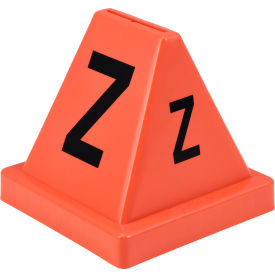 Global Industrial™ Lettered Cones A-Z Red