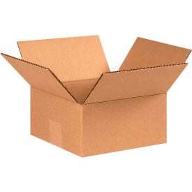 Global Industrial™ Flat Cardboard Corrugated Boxes 7""L x 7""W x 3""H Kraft