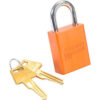 American Lock® No. A1105ORJ Solid Aluminum Rectangular Padlock Orange