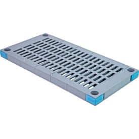 Quantum Millenia™ Shelf 60""W X 24""D Removable Open Grid Mat Polymer Gray