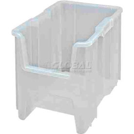 Quantum Heavy-Duty Giant Stacking Bin 10-7/8""W x 17-1/2""D x 12-1/2""H Clear