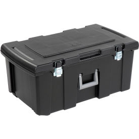 Footlocker Wheeled Storage Tote 22 Gallon 31-1/8x17-1/2x13-7/8