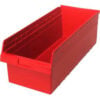 Plastic Nesting Storage Shelf Bin QSB816 11-1/8""W x 23-5/8""D x 8""H Red