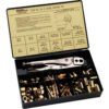 Hose Repair Kits-Fittings; Crimping Tool; Full Color Label/Description Chart - 3/16""; 1/4"" Hose I.D.