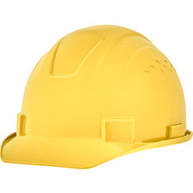 Jackson Safety Advantage Front Brim Hard Hat Non-Vented 4-Pt. Ratchet Suspension Yellow