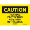 Global Industrial™ Caution Hearing Protection Required 7x10 Pressure Sensitive Vinyl