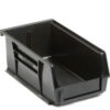 Global Industrial™ Plastic Hang & Stack Bin 7-3/8""L x 4-1/8""W x 3""H Black