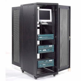 Global Industrial™ Network Server Data Rack Enclosure Cabinet with Vented Doors 37U Assembled