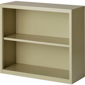 Hirsh 2 Shelf Bookcase 34-1/2""W x 13""D x 30""H Putty