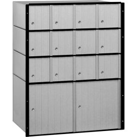 Aluminum Mailbox 2214 - 23-1/2""W x 15-1/2""D x 30""H 14 Doors Standard System