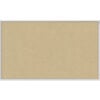 Ghent 96""W x 48""H Vinyl Bulletin Board - Aluminum Frame - Caramel