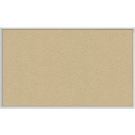 Ghent 96""W x 48""H Vinyl Bulletin Board - Aluminum Frame - Caramel