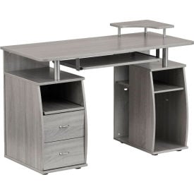 Techni Mobili Complete Computer Workstation Desk with Storage Gray