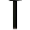 Standard Pedestal 4385BLK - In-Ground Mounted for Roadside Mailbox Package Drop Black