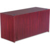 Alera Credenza Shell for Valencia Series - 59-1/8""W x 23-5/8""D x 29-1/2""H - Mahogany