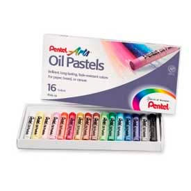 Pentel® Oil Pastels 16 Assorted Colors Set of 16