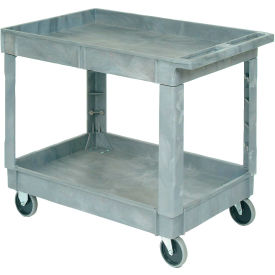 Global Industrial™ Utility Cart w/ 2 Shelves & 5"" Casters 500 lb. Capacity 40""L x 26""W x 33""H