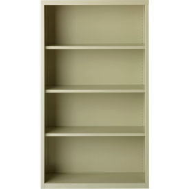Hirsh 4 Shelf Bookcase 34-1/2""W x 13""D x 60""H Putty