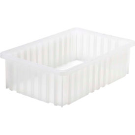 Quantum Storage Dividable Grid Container 16-1/2""L x 10-7/8""W x 5""H Clear Polyprolylene