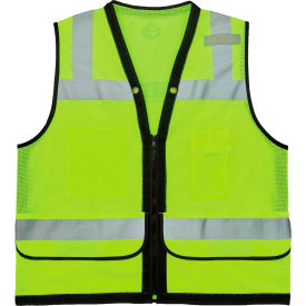 Ergodyne® GloWear® 8253HDZ Heavy Duty Mesh Surveyors Vest Class 2 L/XL Lime