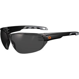 Ergodyne® Skullerz® VALI-AFAS Frameless Safety Glasses Smoke Lens Matte Black Frame