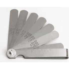 Proto J000A 9 Blade Standard Feeler Gauge Set 3-1/16"" X 1/2"" Blades