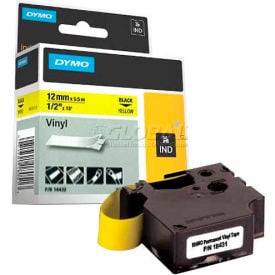 Rhino 3/4"" Black Vinyl Tape (White Print)