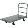 Global Industrial™ Steel Deck Platform Truck 48 x 30 2000 Lb. Capacity 6"" Rubber Casters