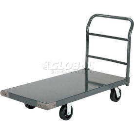 Global Industrial™ Steel Deck Platform Truck 48 x 30 2000 Lb. Capacity 6"" Rubber Casters