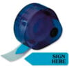 Redi-Tag® ""Sign Here"" Arrow Flags 1-7/8"" x 9/16"" Blue 120 Flags/Dispenser