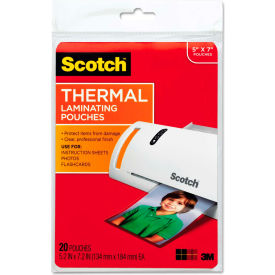 Scotch® Photo Size Thermal Laminating Pouches 5 mil 7 x 5 20/Pack