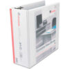Universal® Economy D-Ring Vinyl View Binder 4"" Capacity White