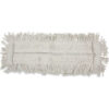 Boardwalk® Disposable Cut End Dust Mop Head Cotton/Synthetic 24 x 5 White