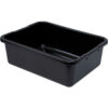 Quantum Bussing Tub 21""L x 15""W x 7""H Ribbed Bottom Bus Box Polypropylene Black