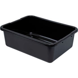 Quantum Bussing Tub 21""L x 15""W x 7""H Ribbed Bottom Bus Box Polypropylene Black
