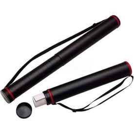 Chartpak Telescoping Document Tube CHARLTUBE 28""-43"" Long x 3.5"" Diameter Black