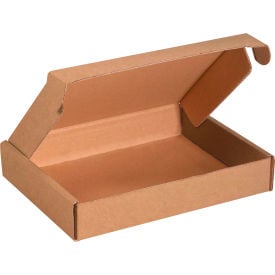 Global Industrial™ Corrugated Tab Lock Literature Mailers 11-1/8""L x 8-3/4""W x 3""H Kraft