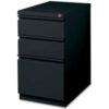 Lorell 3-Drawer Mobile File Pedestal LLR4952115""W x 19-7/8""D x 27-3/4""H Black