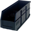 Quantum Plastic Stacking and Hanging Shelf Bin SSB461 6""W x 18""D x 7""H Black