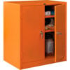 Global Industrial™ Emergency Preparedness Cabinet Counter Height 36""Wx24""Dx42""H Orange