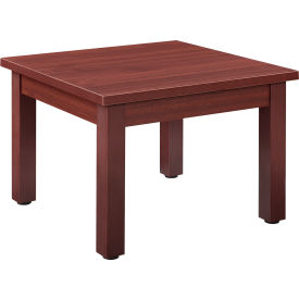Interion® Wood End Table - 24"" x 24"" - Mahogany