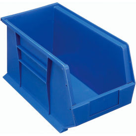 Global Industrial™ Plastic Hang & Stack Bin 18""L x 8-1/4""W x 9""H Blue