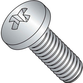 Machine Screw - M3 x 0.5 x 10mm - Phillips Pan Head - Class 4.8 - Steel - Zinc - DIN 7985A - 1000 Pk